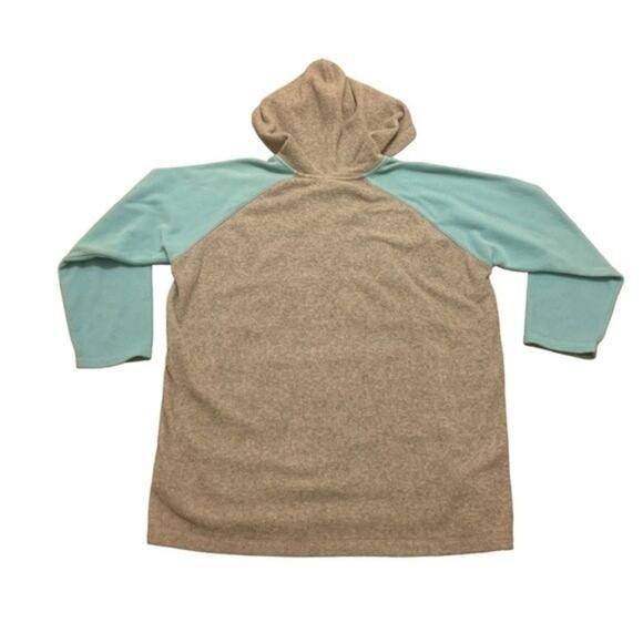 Disney Fleece Pullover Hooded Grumpy Is A State of Mind Gray Blue Size Large - Picture 2 of 7